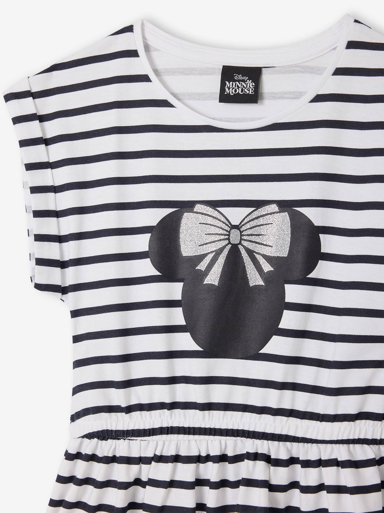 Thumbnail - Gestreiftes Kleid mit kurzen Ärmeln Disney MINNIE MAUS