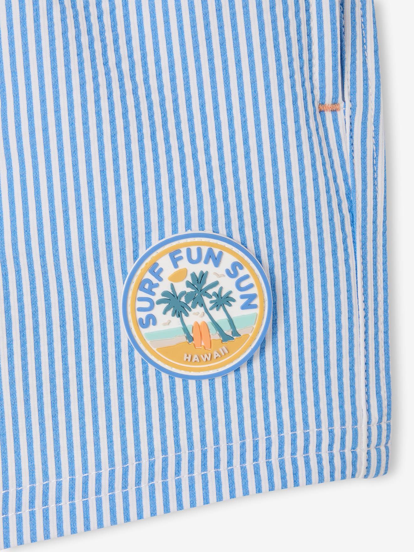 Thumbnail - Gestreifte Jungen Badeshorts