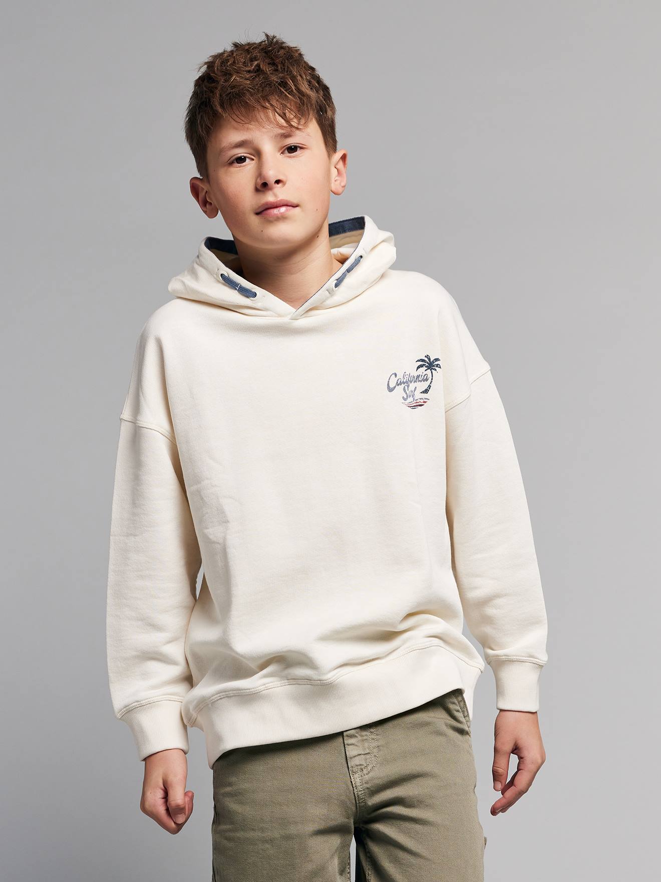 Oversize-Kapuzensweatshirt Surf-Motive Jungen JONEN
