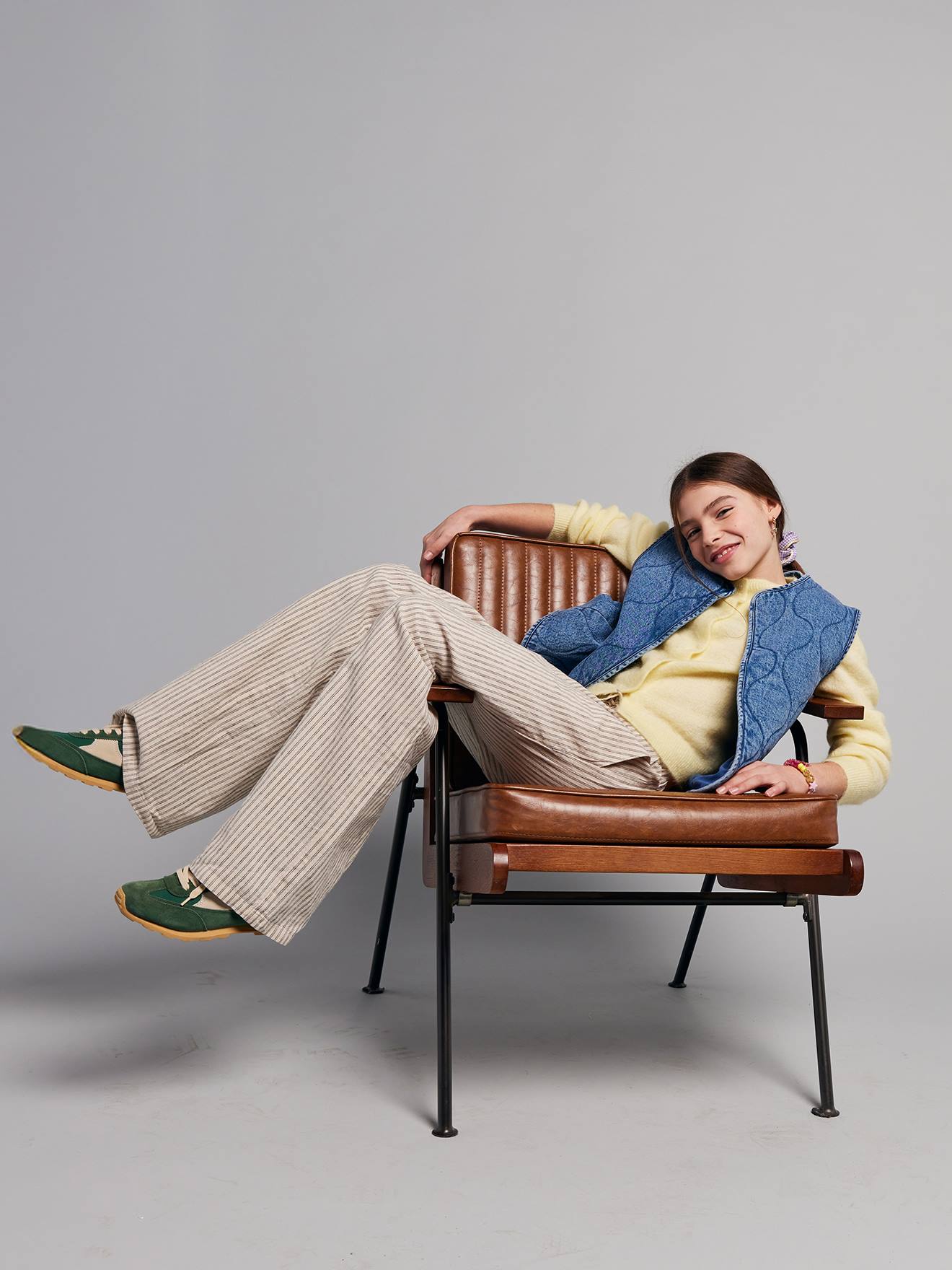 Thumbnail - Jeansweste mit Wellensteppung