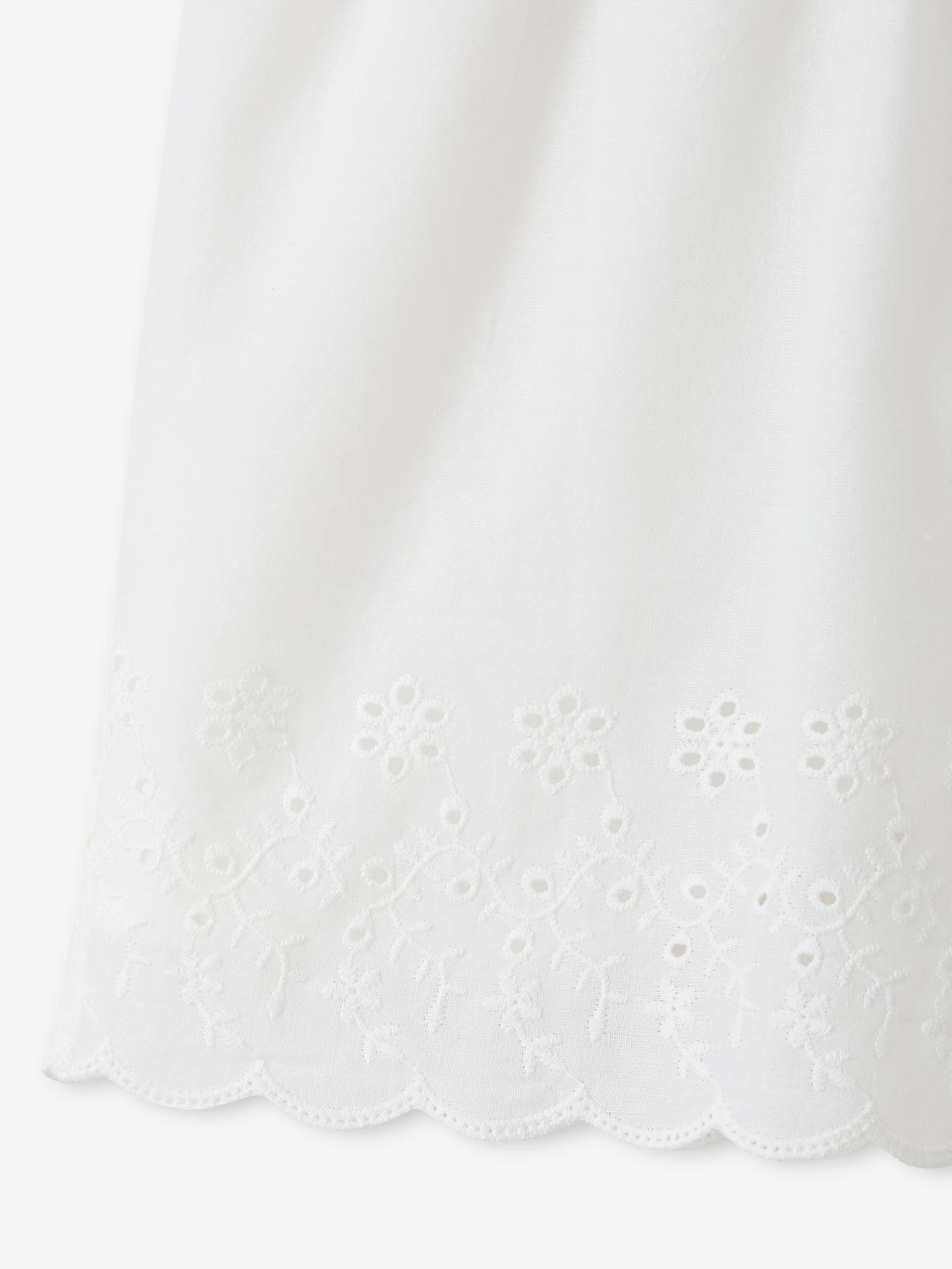 Thumbnail - Kurzer Mädchen Jumpsuit mit Stickerei und Volants