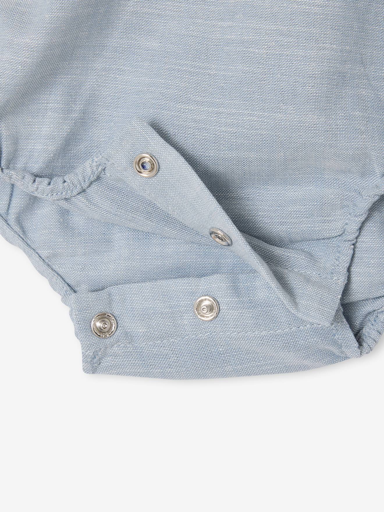 Thumbnail - Baby Body mit Henley-Ausschnitt kurzarm