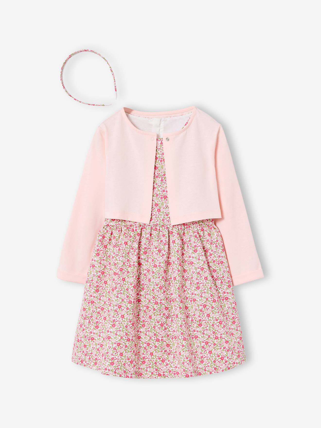 Vertbaudet Set Aus Kleid Hellrosa 146/152