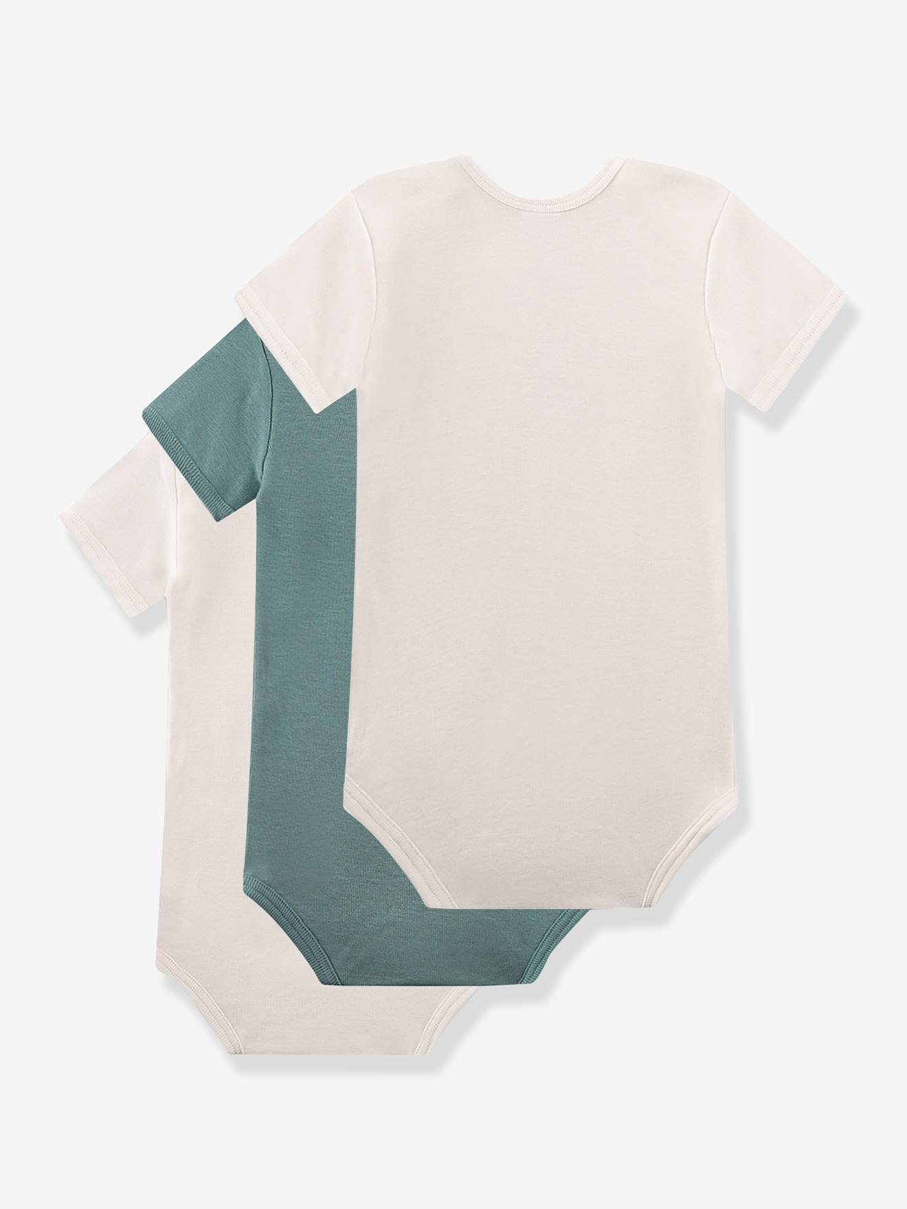 Thumbnail - 3er-Pack Schlupfbodys Kurzarm Jungen Baby Sanetta Bio-Baumwolle