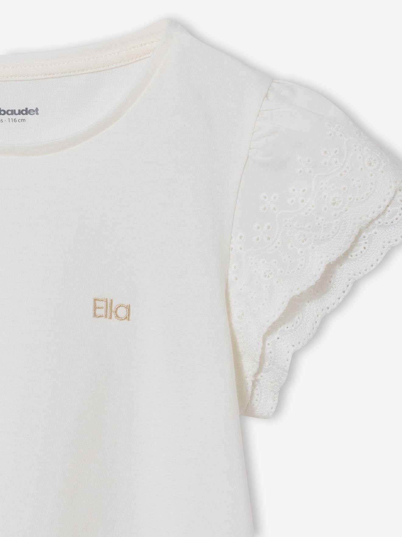 Thumbnail - T-Shirt mit Stickerei-Ärmeln Mädchen