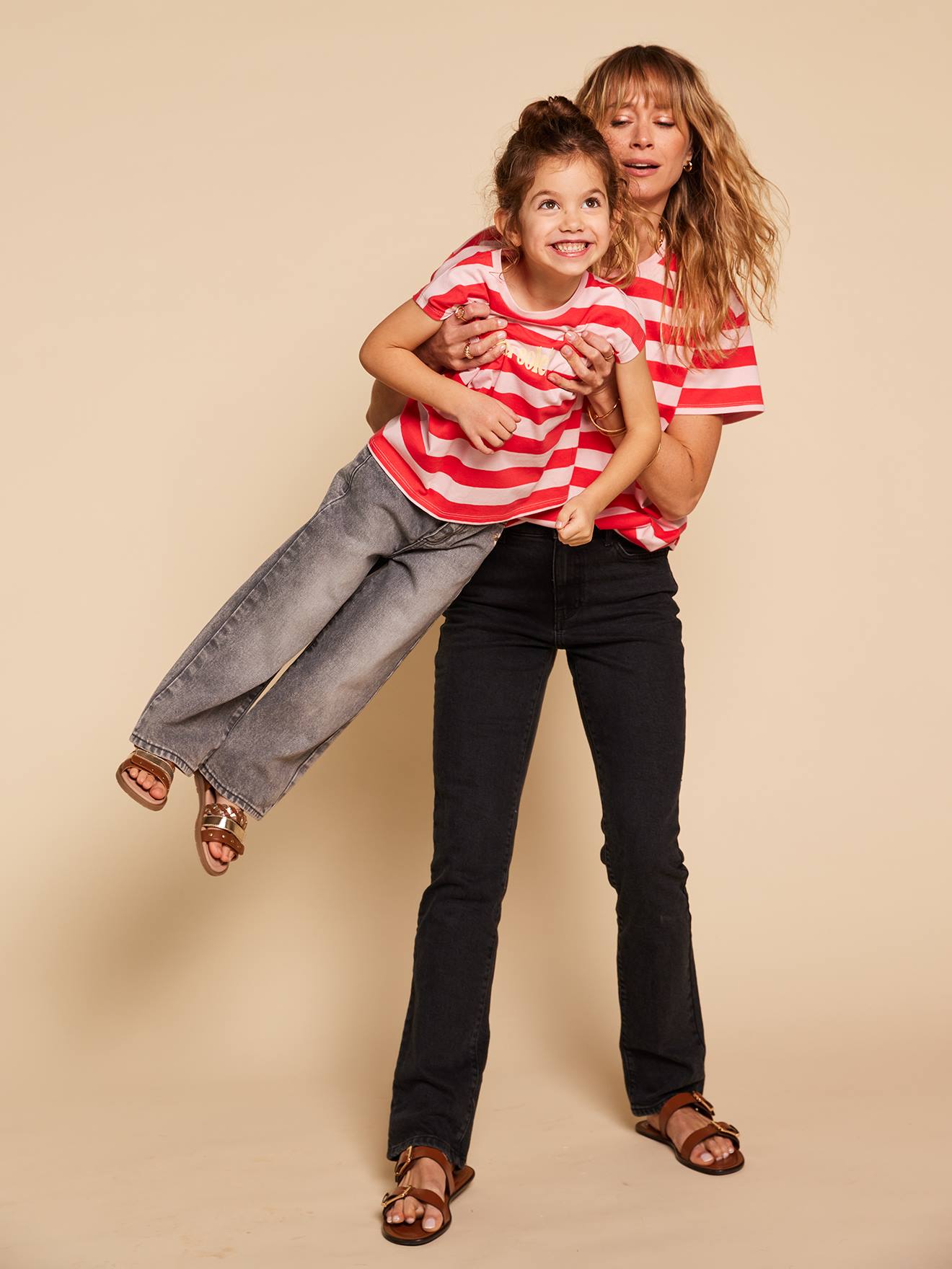 Mädchen T-Shirt Mama-Tochter-Capsule STREIFEN, Bio-Baumwolle ENVIE DE FRAISE rosenholz Gr. 146/152