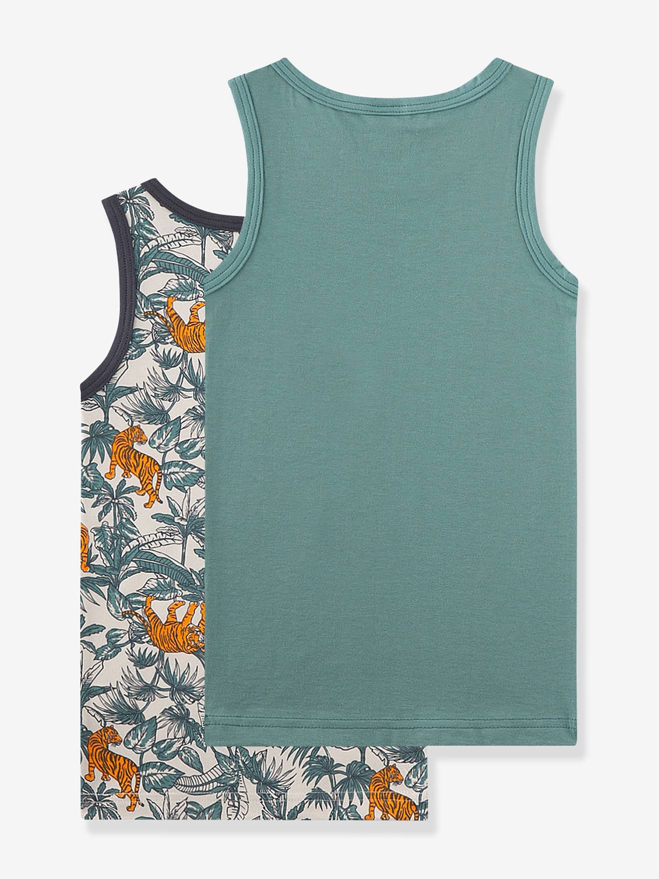 Thumbnail - 2er-Pack Unterhemden Tiger Jungen Sanetta Bio-Baumwolle