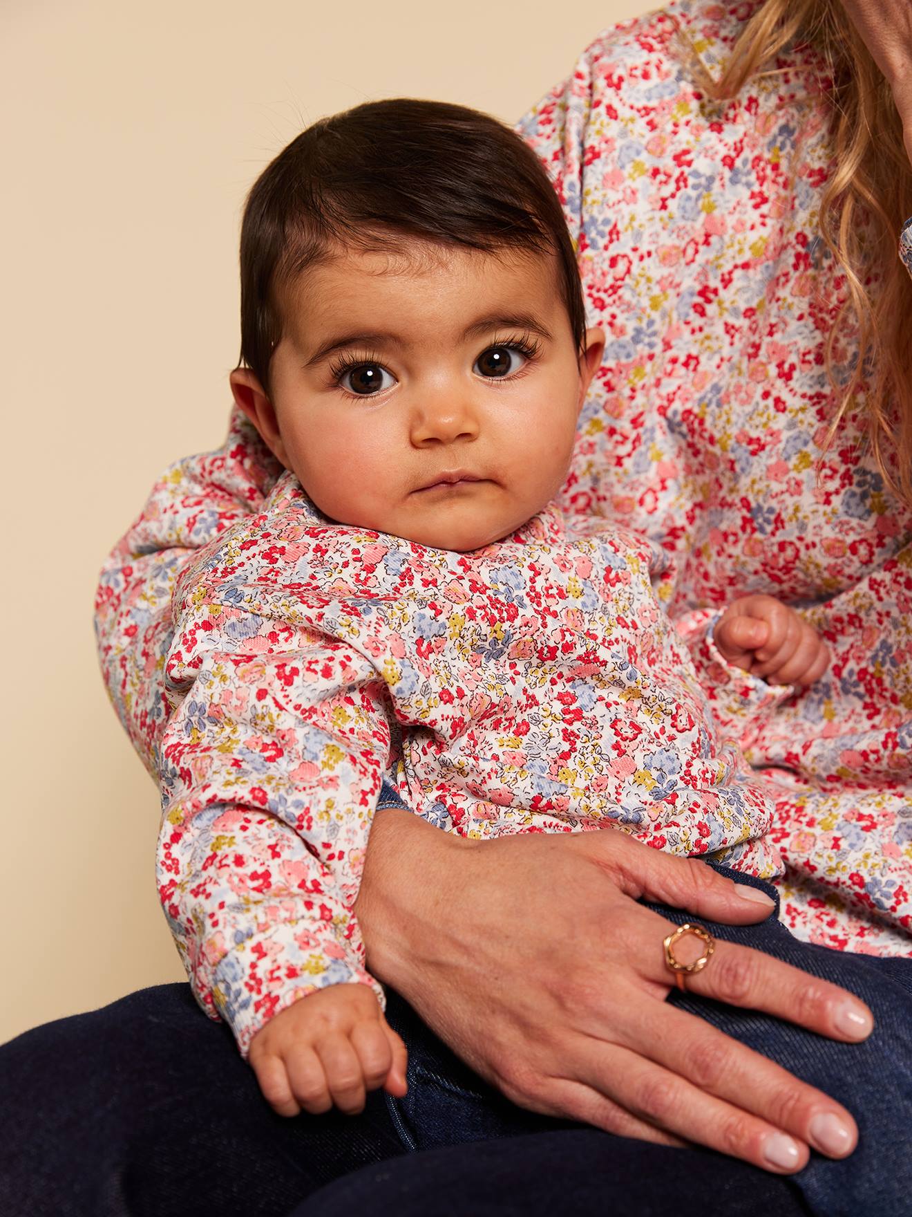 Baby Sweatshirt Mama-Tochter-Capsule BLUMIG, Bio-Baumwolle ENVIE DE FRAISE Gr. 74