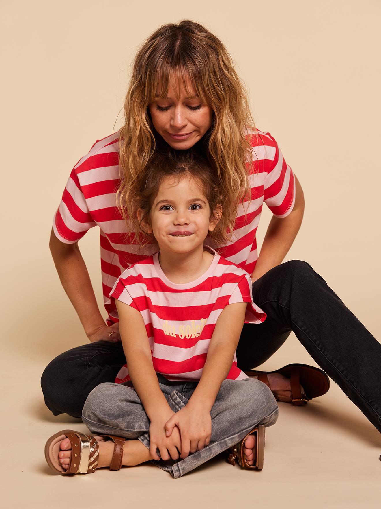 Thumbnail - Mädchen T-Shirt Mama-Tochter-Capsule STREIFEN