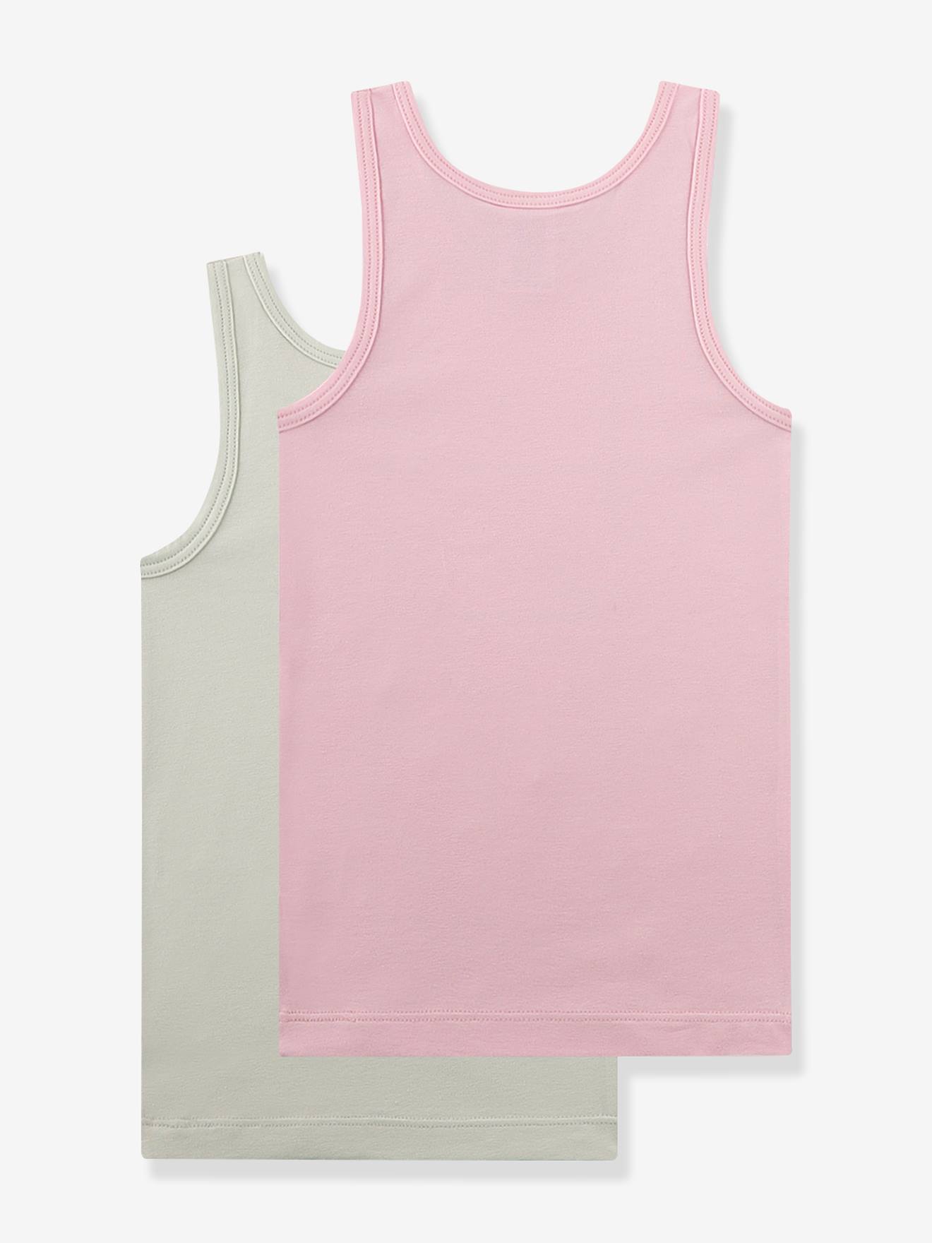 Thumbnail - 2er-Pack Unterhemden uni Mädchen Sanetta wasser