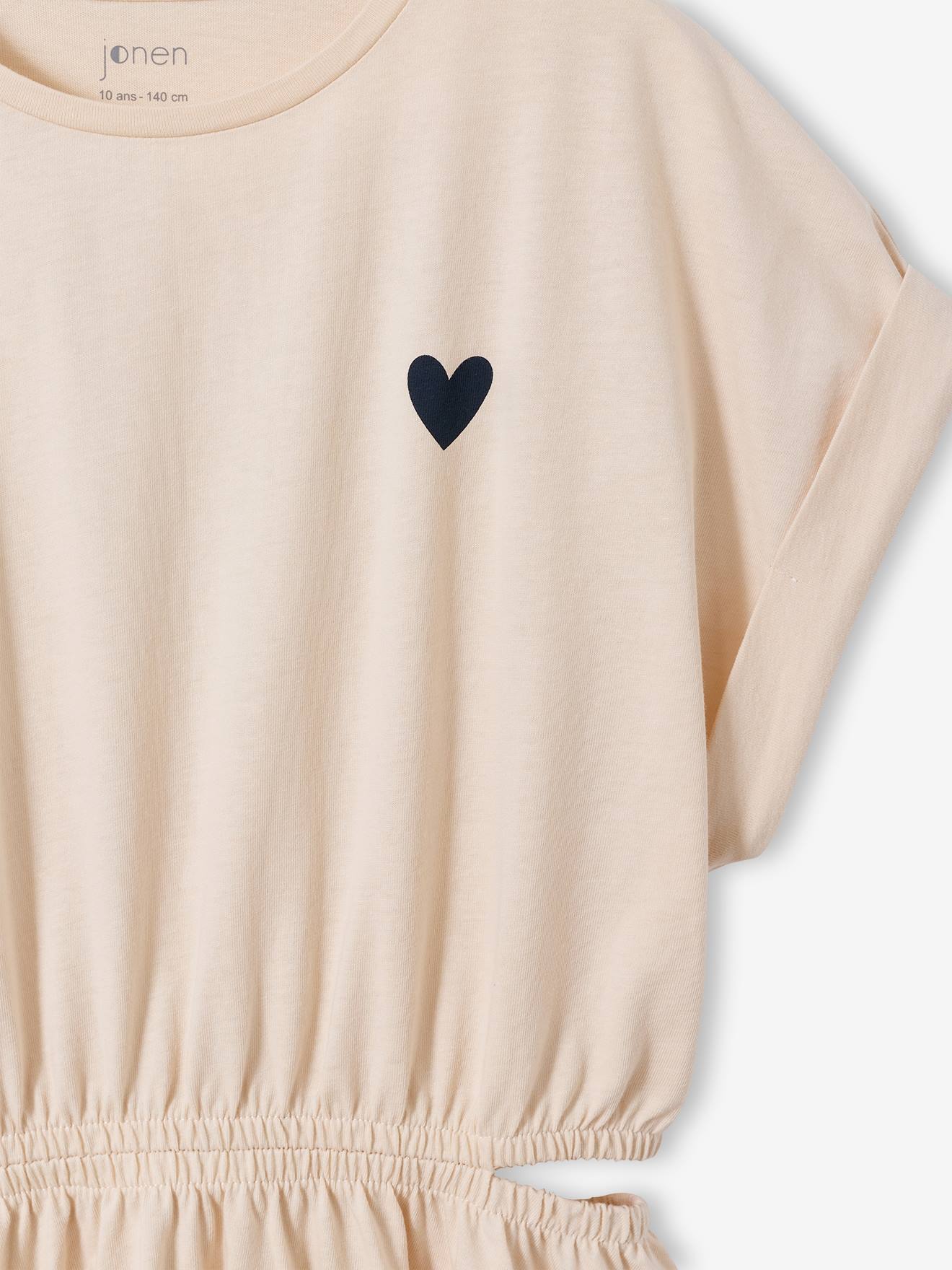 Thumbnail - Mädchen Kleid mit seitlichen Cut-outs vanille