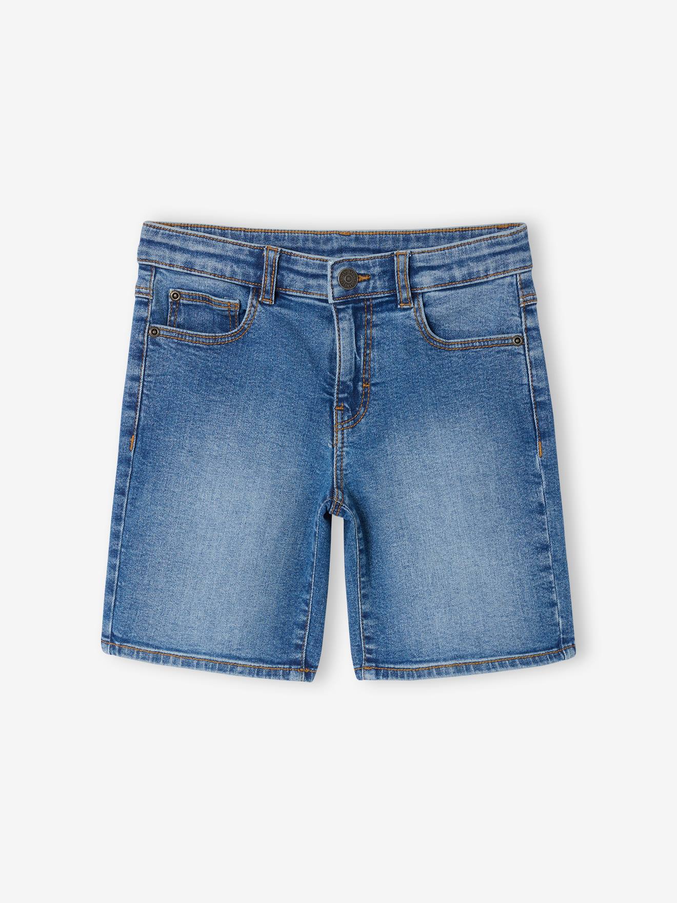 Jungen Jeansbermudas, Bundweite verstellbar blau Gr. 158/164 von vertbaudet