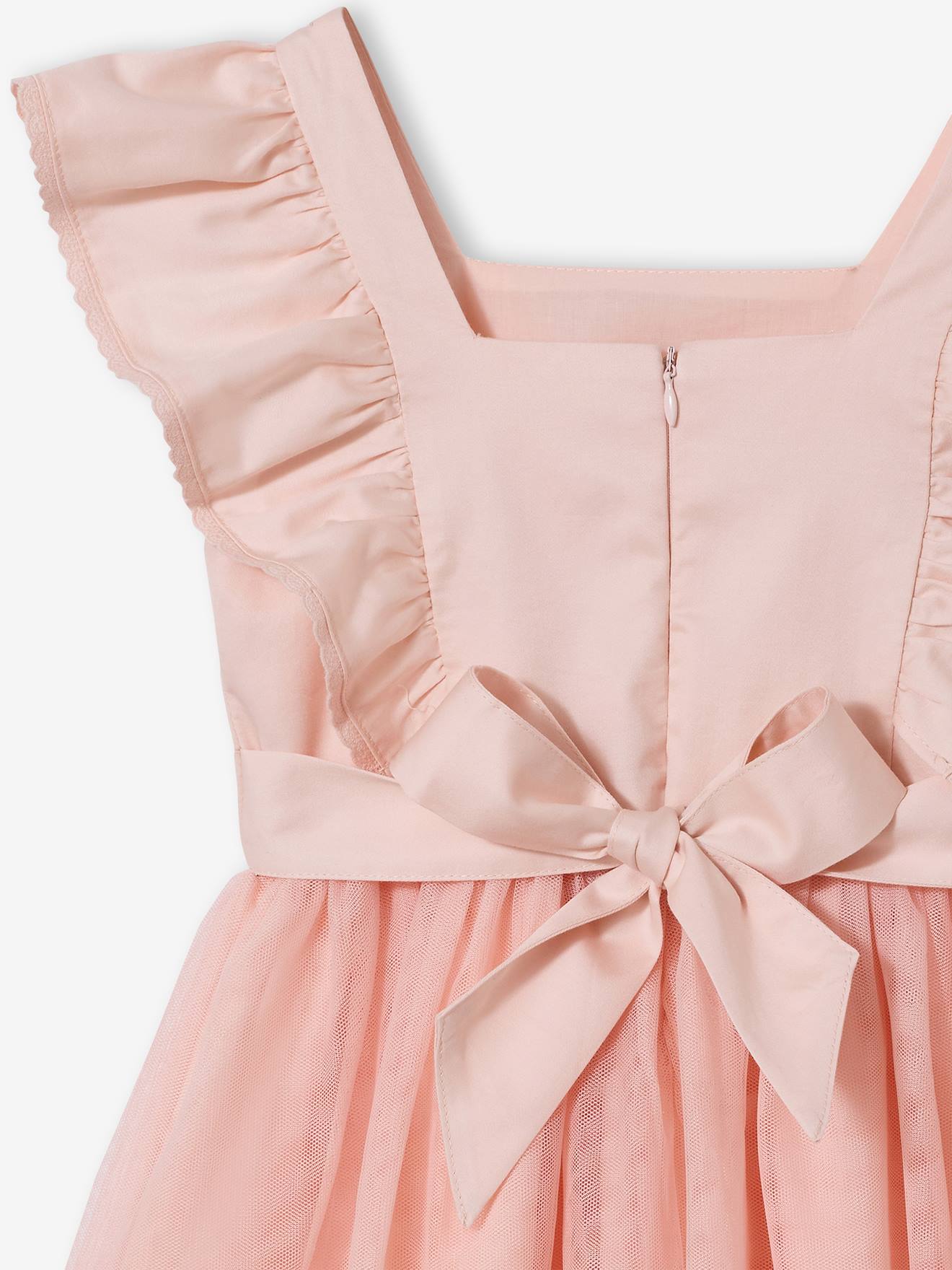 Thumbnail - Festliches Mädchen Volantkleid