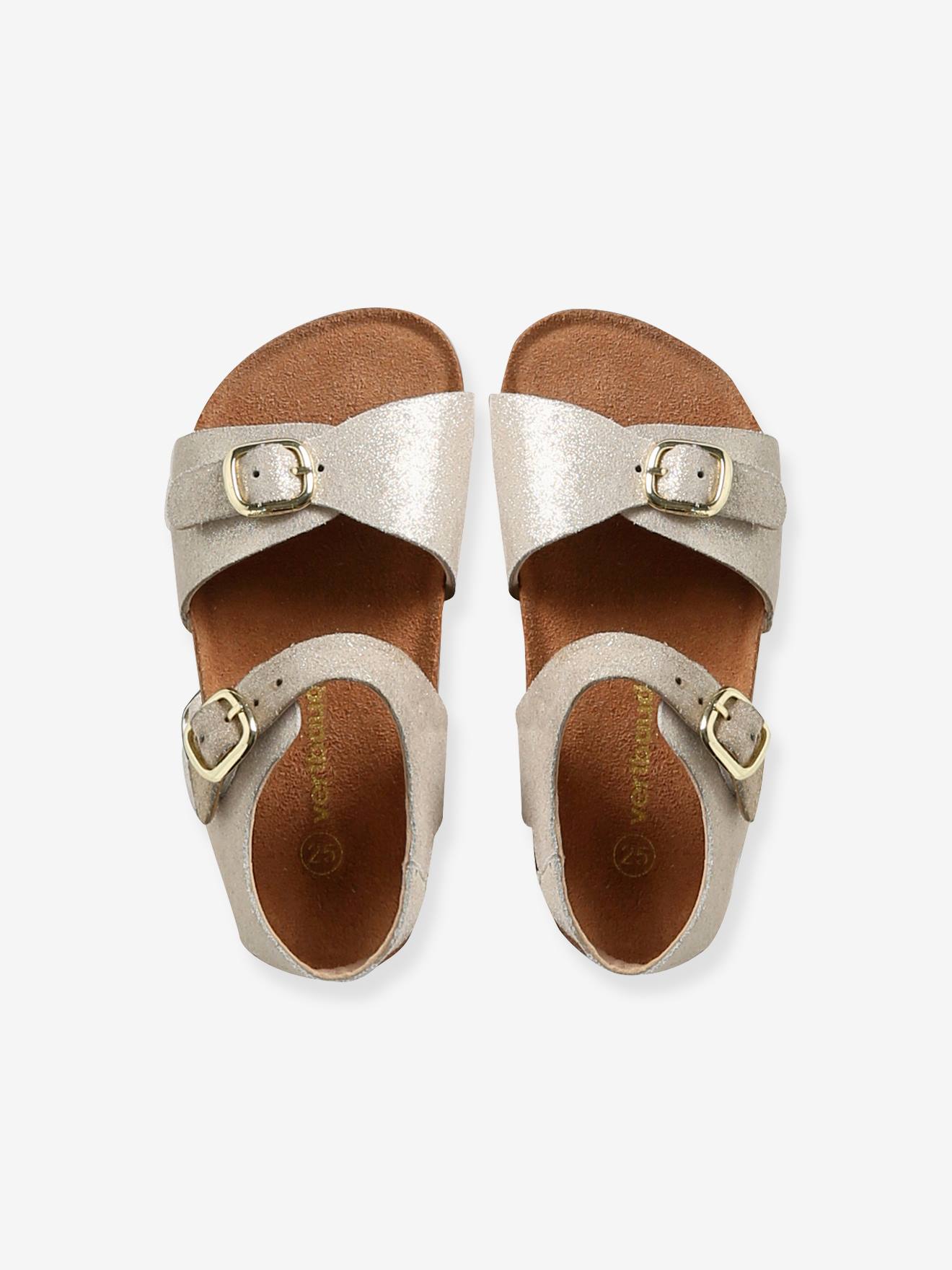 Thumbnail - Kinder Leder-Sandalen mit 2 verstellbaren Riemen