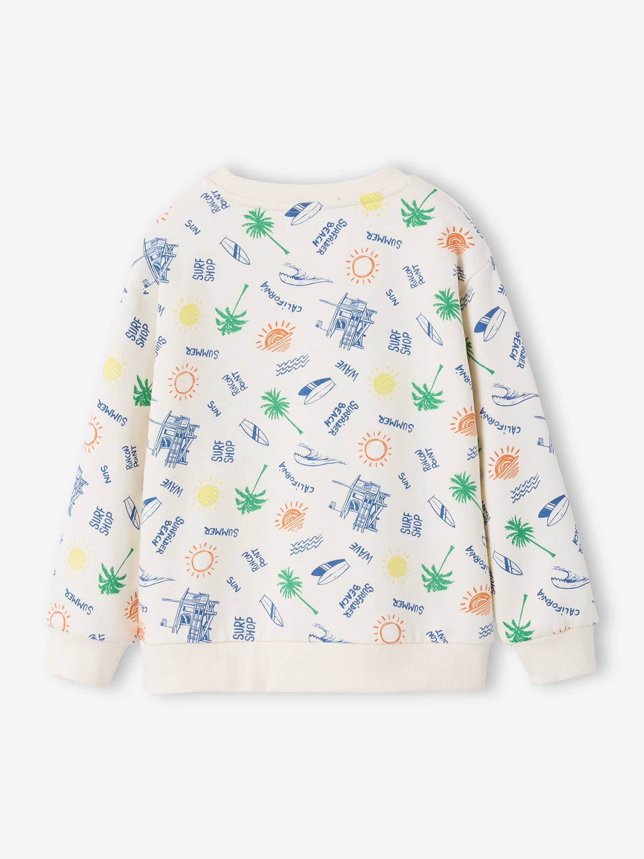 Thumbnail - Jungen Sweatshirt Allover-Print mit Strand-Motiven