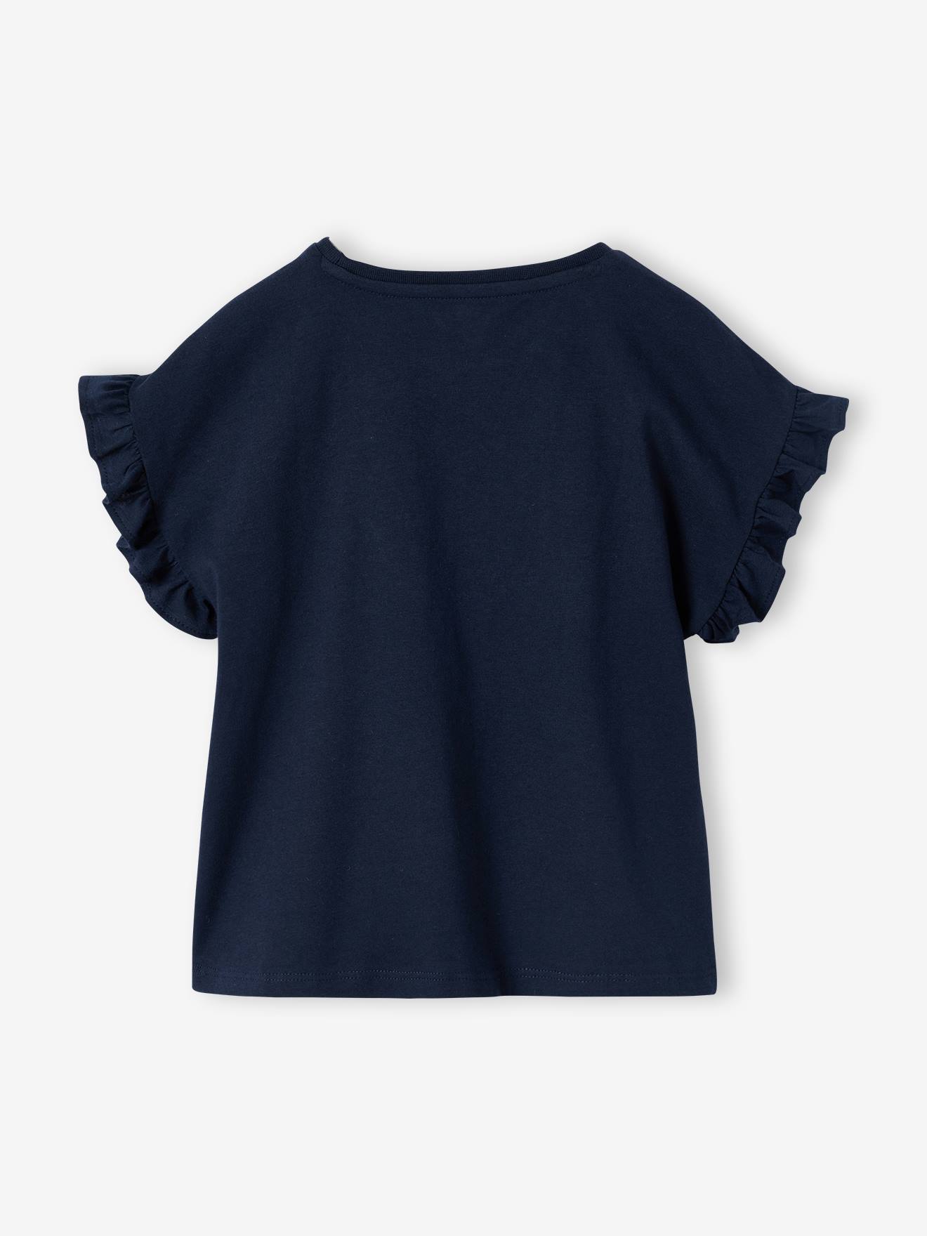 Thumbnail - T-Shirt mit kurzen Volantärmeln Mädchen