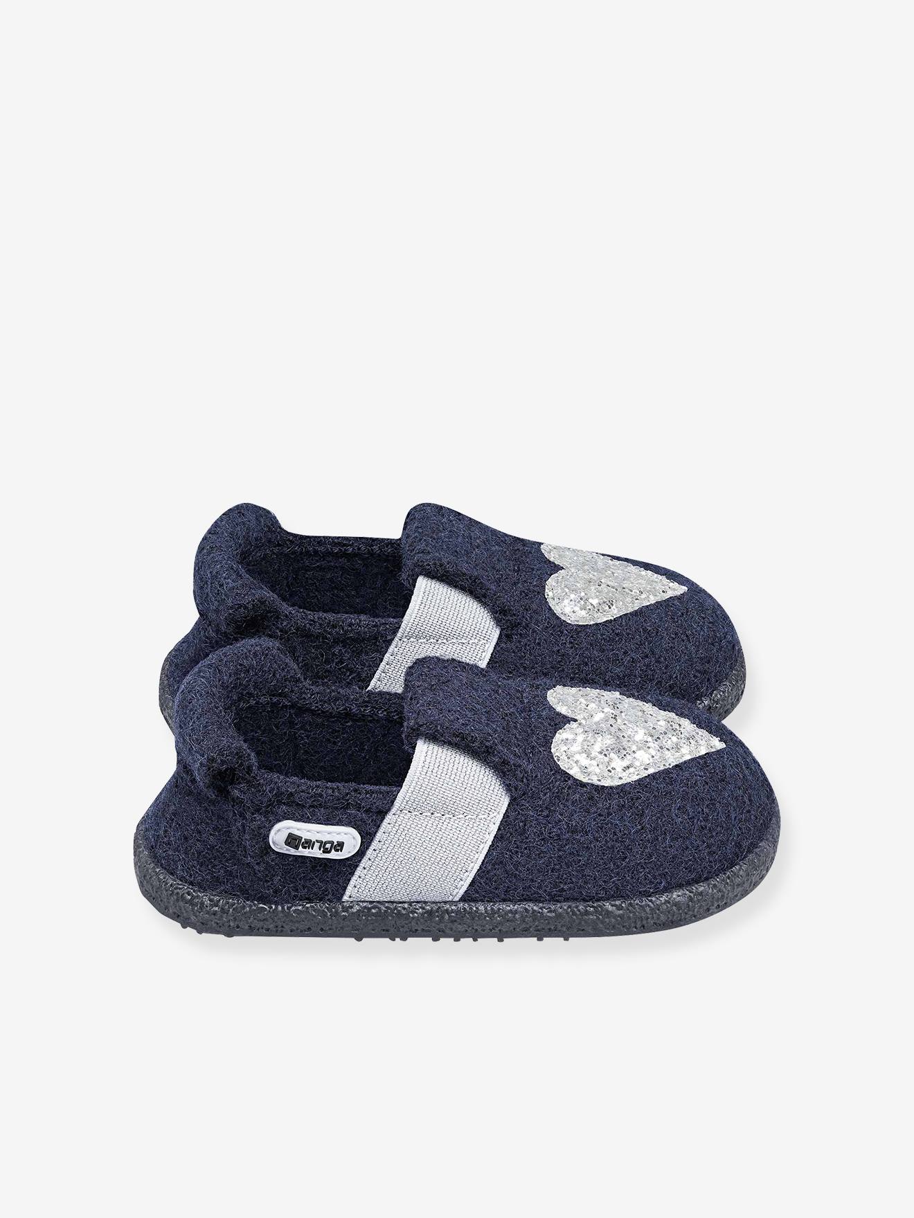 Thumbnail - Hausschuhe I HEART U 2.0 aus Wolle Mädchen Nanga