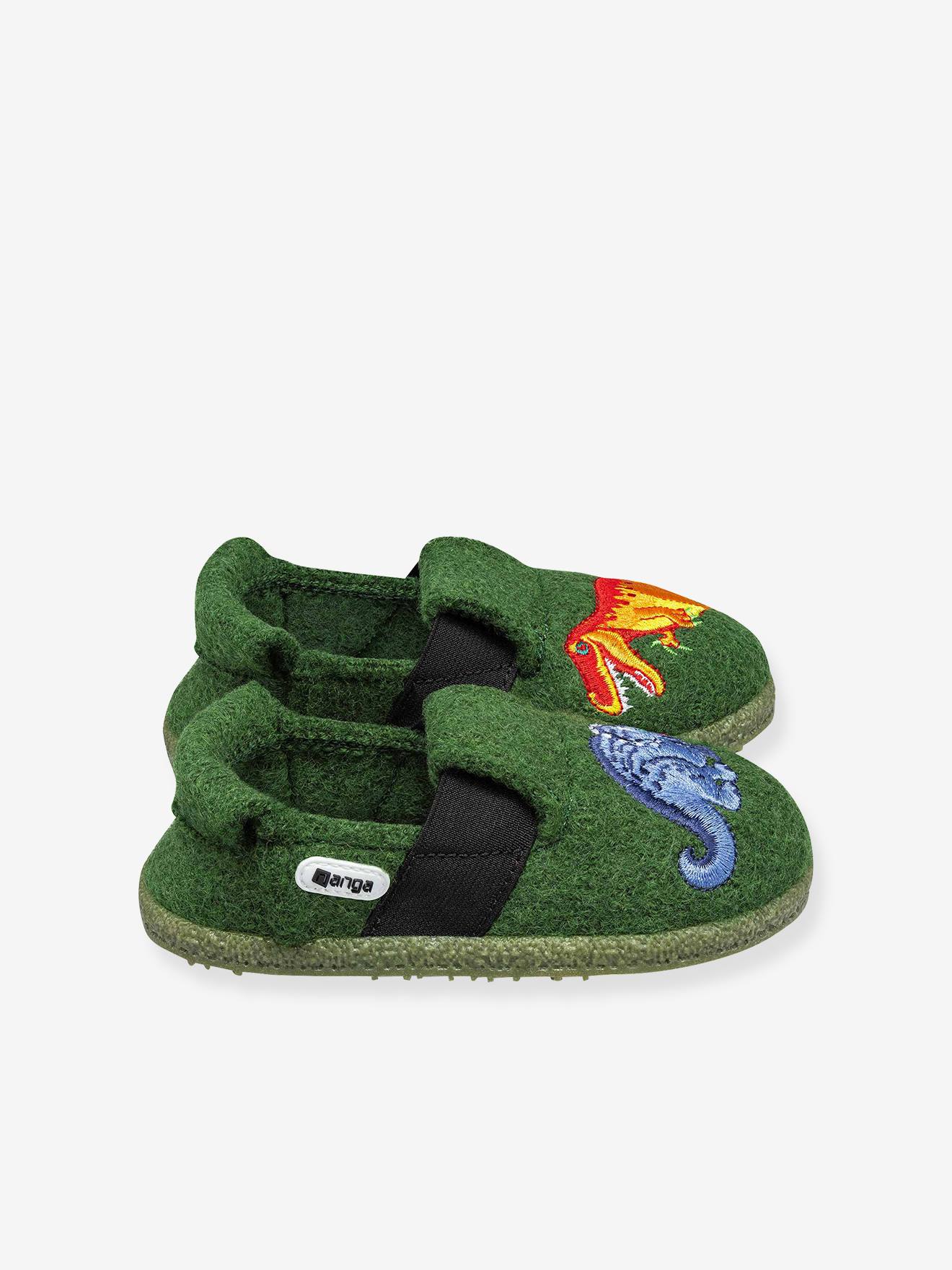 Thumbnail - Hausschuhe DINO 2.0 aus Wolle Kinder Nanga