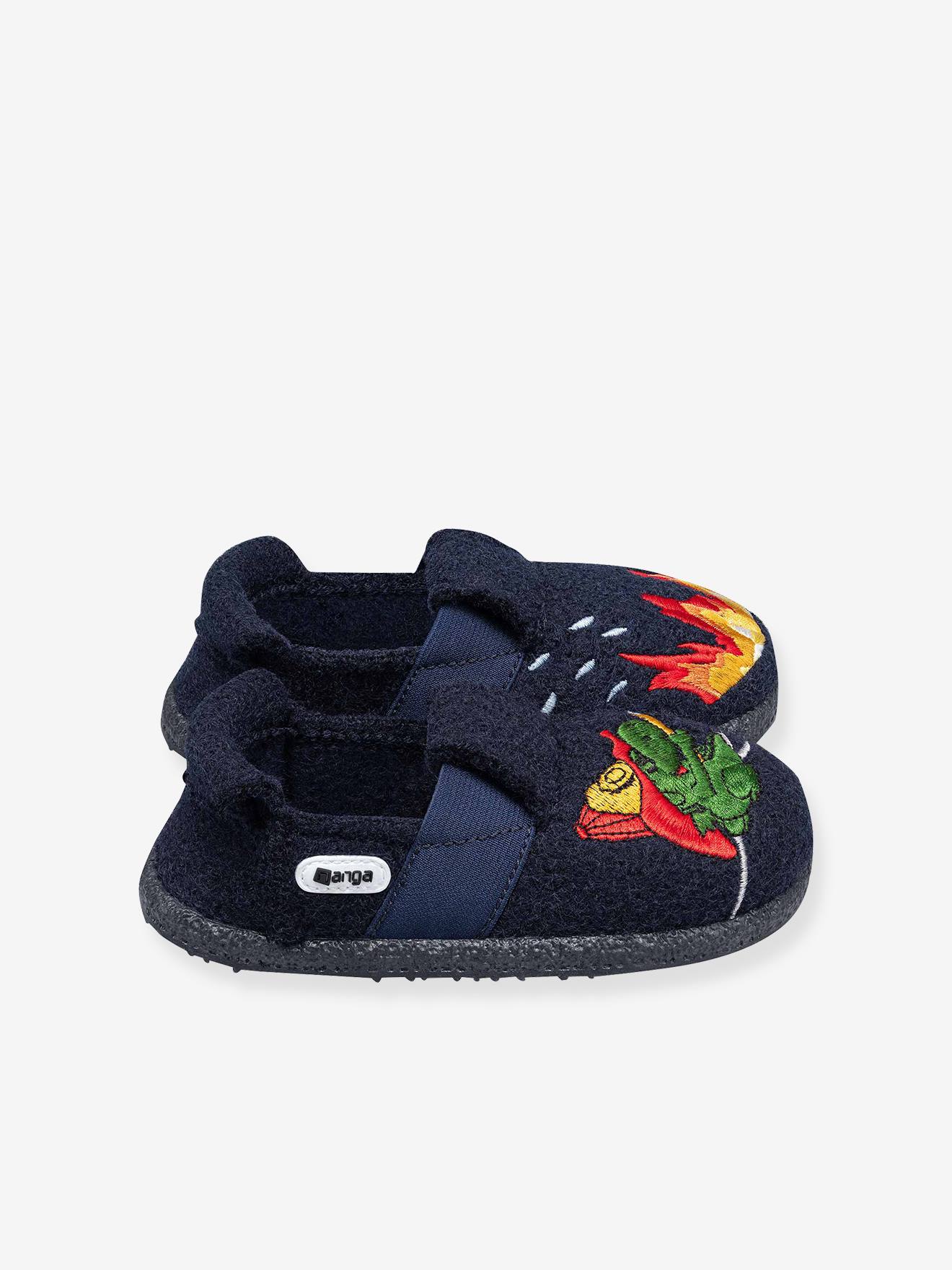 Thumbnail - Hausschuhe LITTLE FIREMAN aus Wolle Jungen Nanga