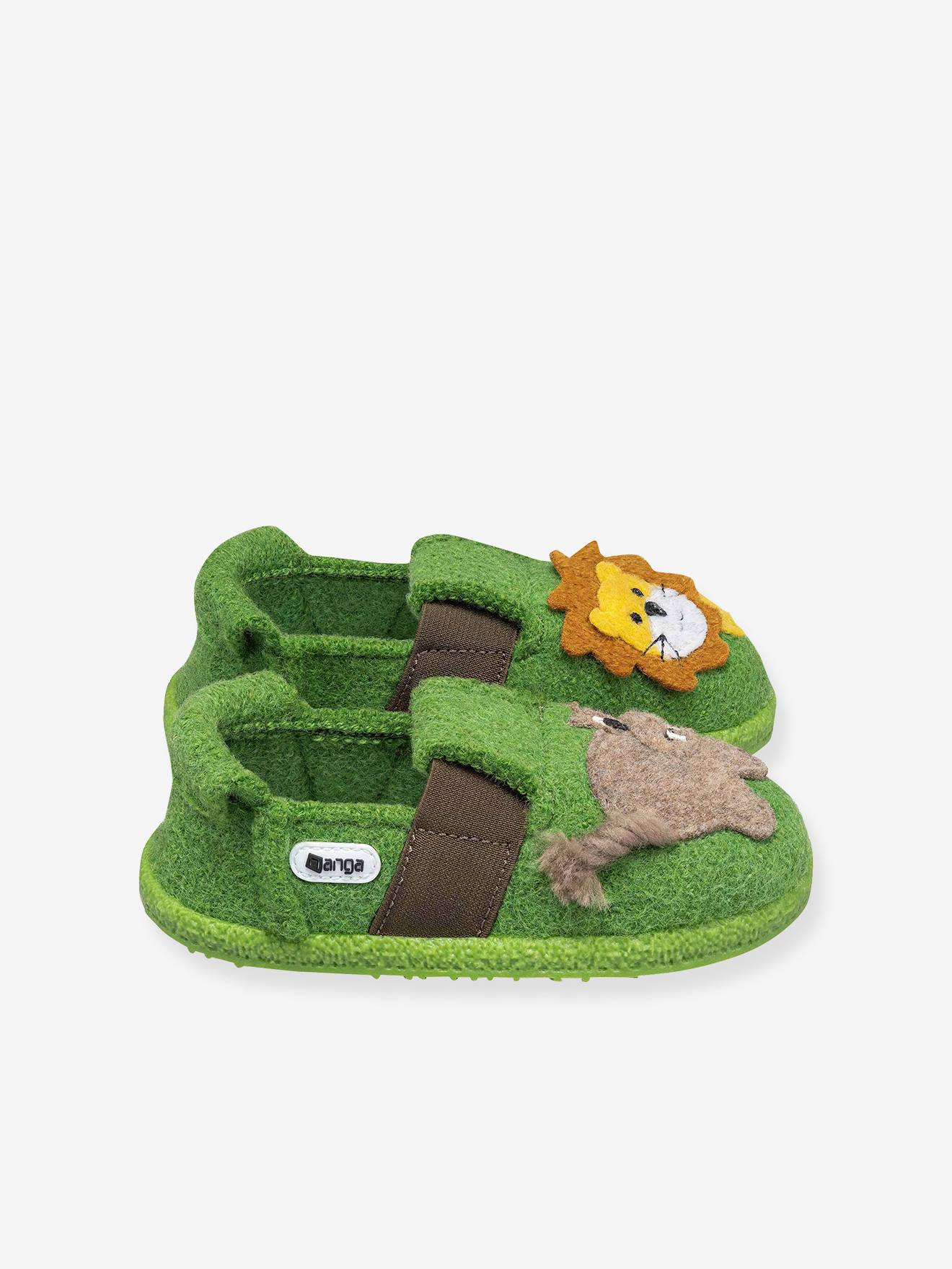 Thumbnail - Hausschuhe JUNGLE KINGS 2.0 aus Wolle Kinder Nanga