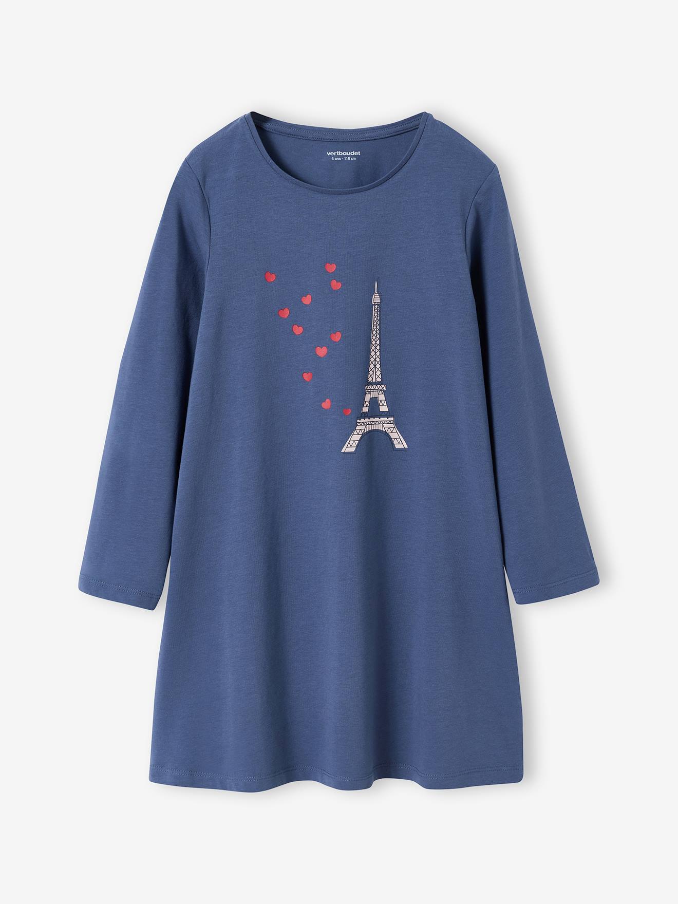 Thumbnail - 2er-Pack Mädchen Nachthemden mit Leggings PARIS und HERZEN Mädchen