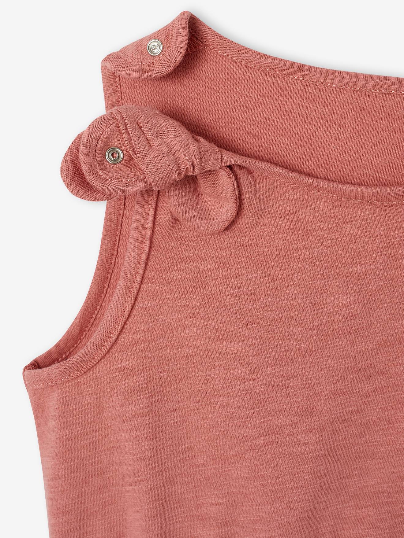 Thumbnail - Kurzer Mädchen Jumpsuit aus Materialmix