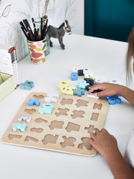 Kinder Zahlenpuzzle aus Holz FSC® - mehrfarbig - 3