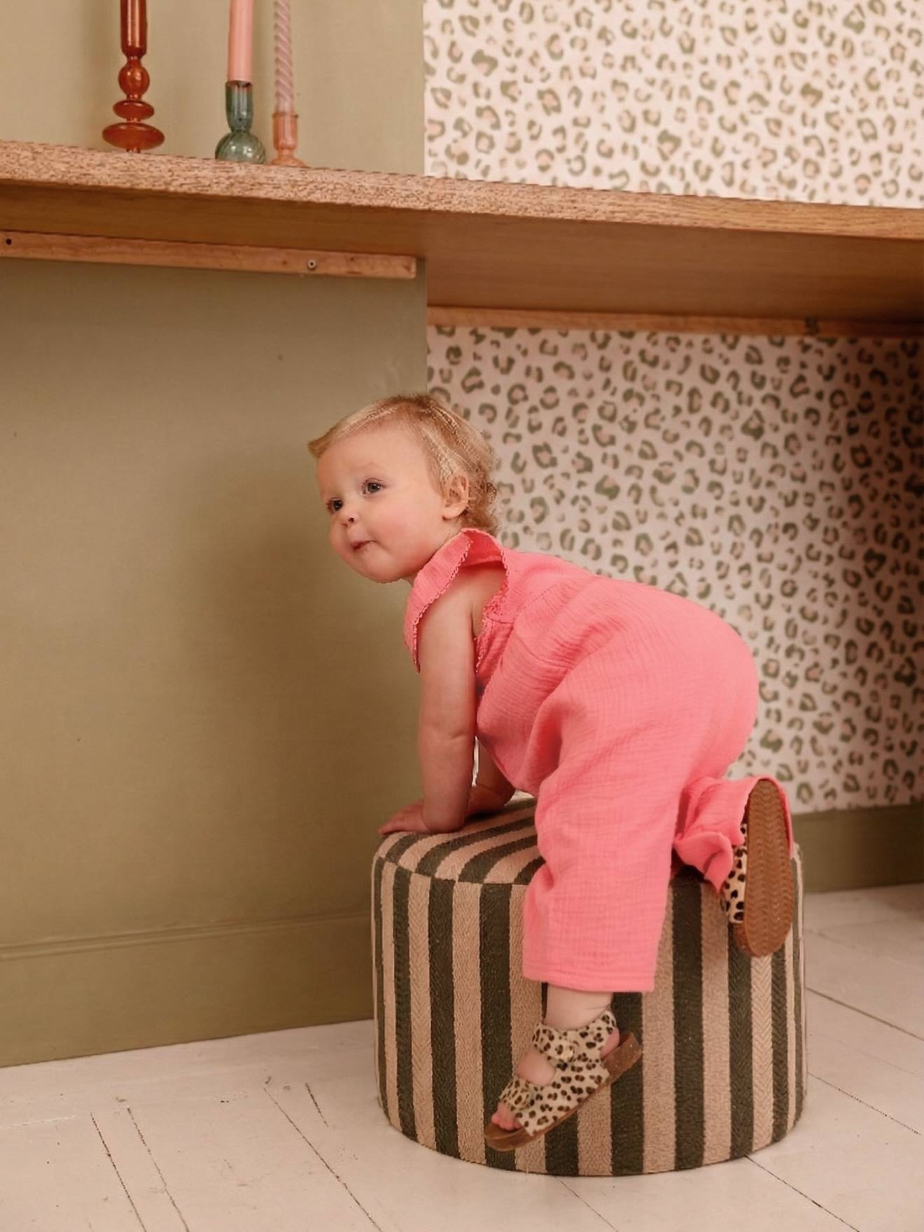 Thumbnail - Overall Baby Mädchen Musselin Volantärmel