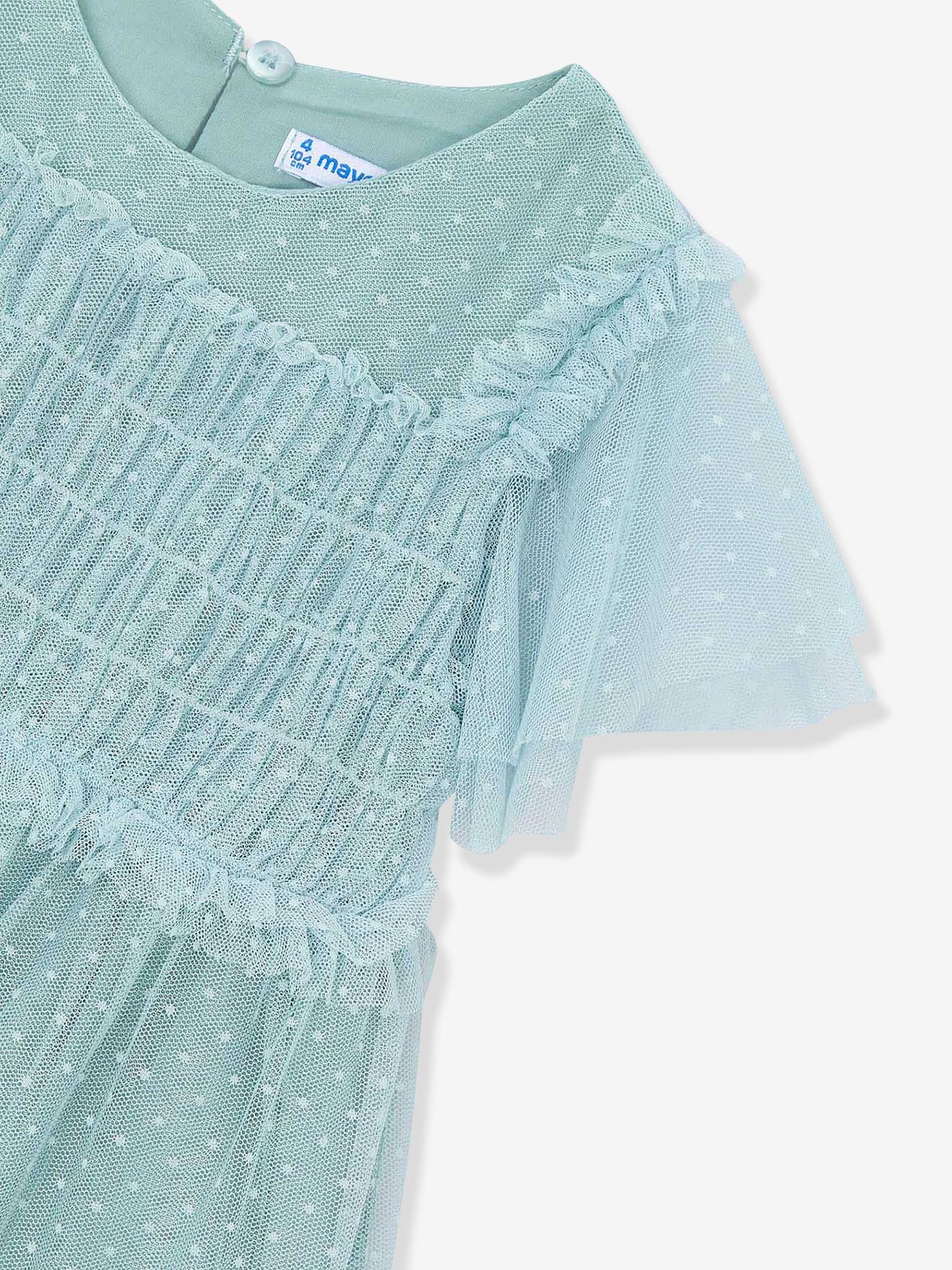 Thumbnail - Tüllkleid mit Rüschen Mädchen Mayoral