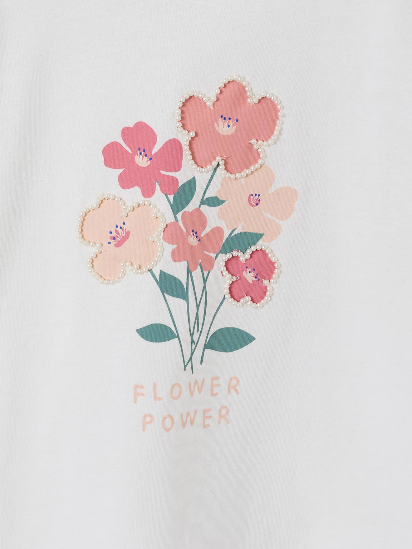 Thumbnail - T-Shirt mit kurzen Volantärmeln Mädchen