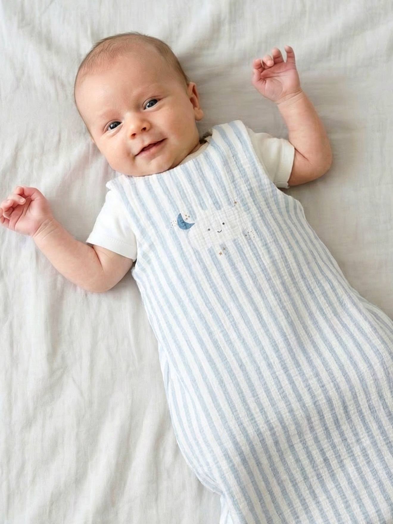 Baby Sommer-Schlafsack aus Musselin IN DEN WOLKEN TOG 1