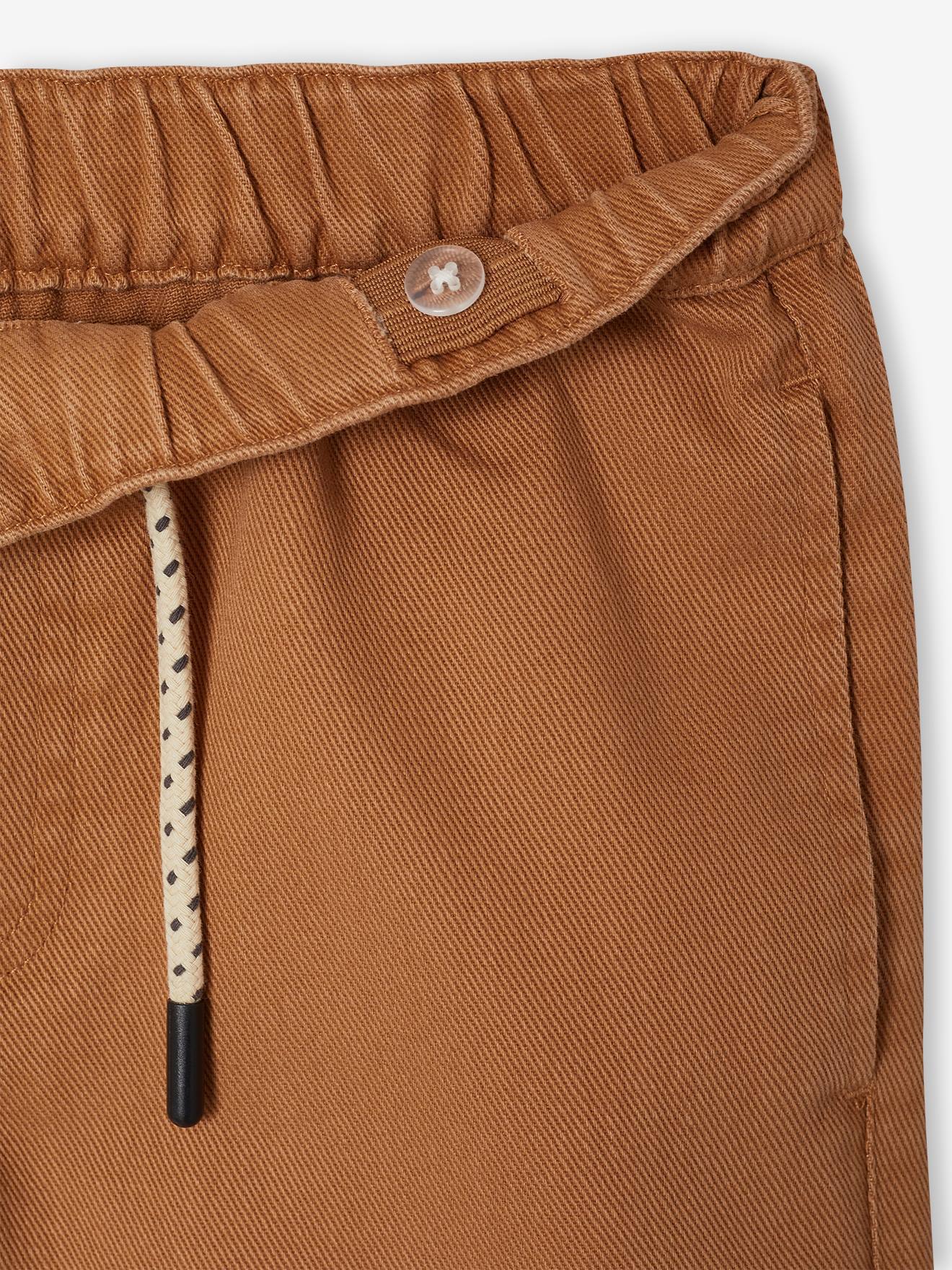 Thumbnail - Twill-Shorts mit Dehnbund Jungen camel