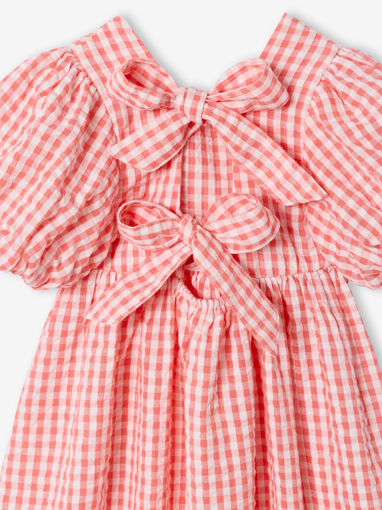 Thumbnail - Sommer-Kleid mit Ballonärmeln & großen Schleifen am Rücken