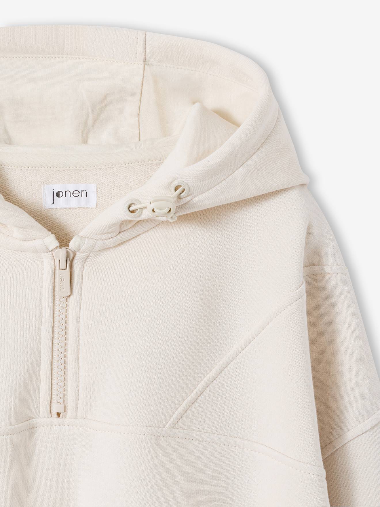 Thumbnail - Cropped-Sweatshirt mit Kapuze Mädchen JONEN vanille