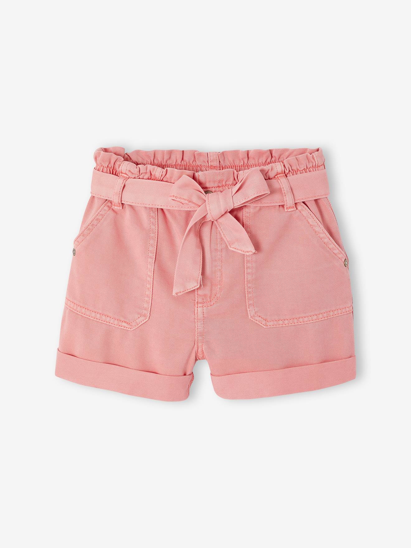 Vertbaudet Mädchen Paperbag-Shorts Rosa 146/152