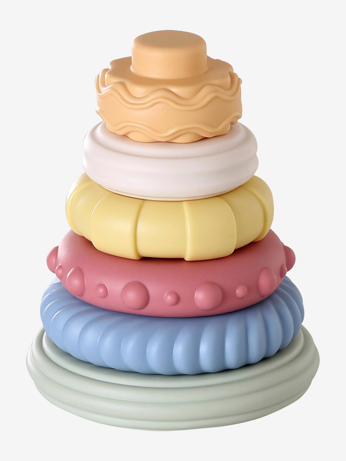 Vertbaudet Baby Sensorik-Stapelturm Mehrfarbig Einheitsgröße