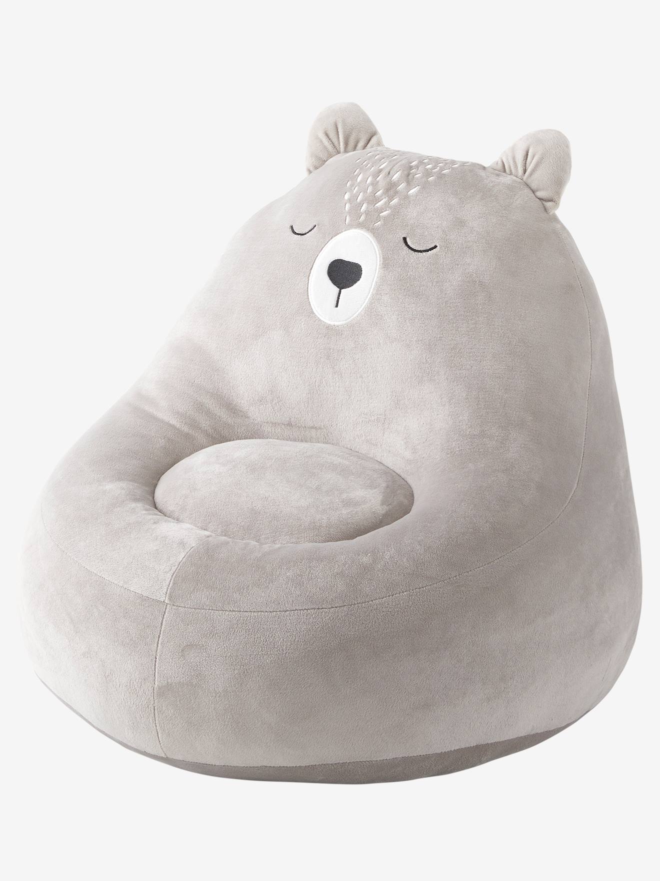 Vertbaudet Flauschiger Teddy-Kindersessel in