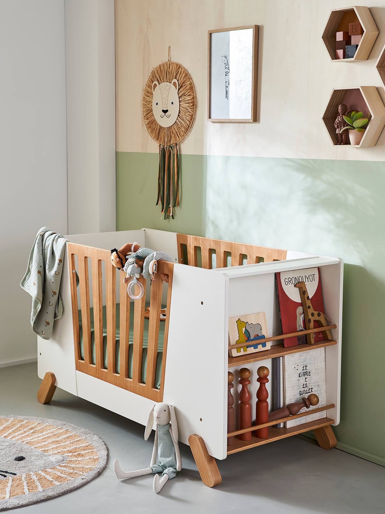 Mitwachsendes Babybett PIROUETTE 60x120 cm