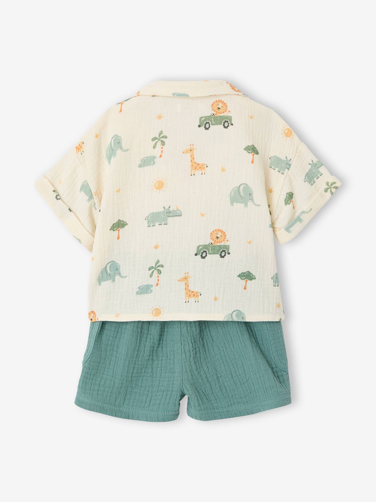 Thumbnail - Baby-Set aus Hemd und Shorts