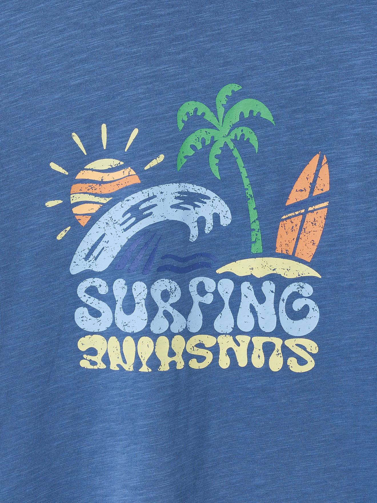 Thumbnail - Jungen T-Shirt mit Surfer-Motiv