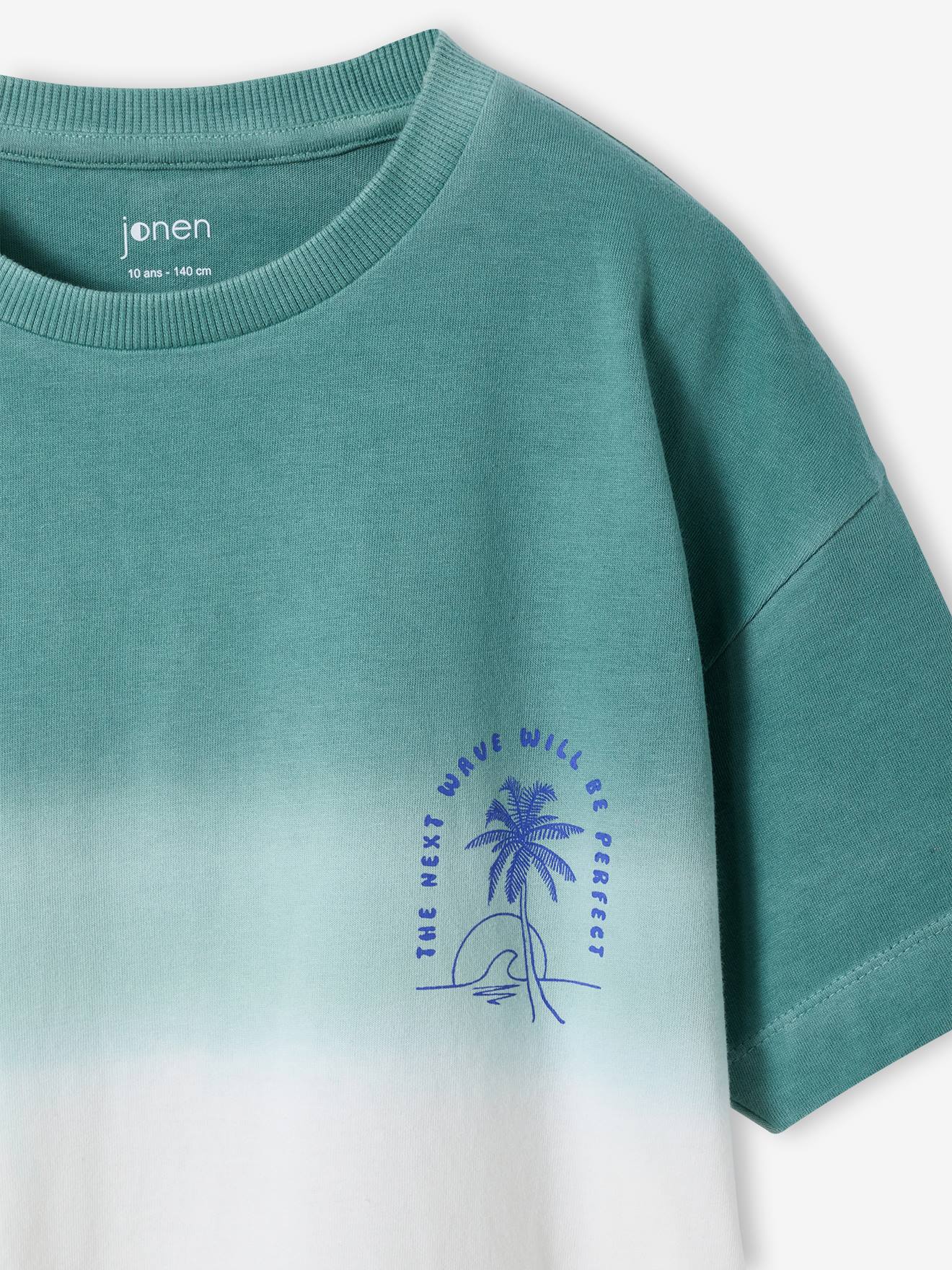 Thumbnail - Jungen T-Shirt mit Brustprint und Farbverlauf JONEN helles