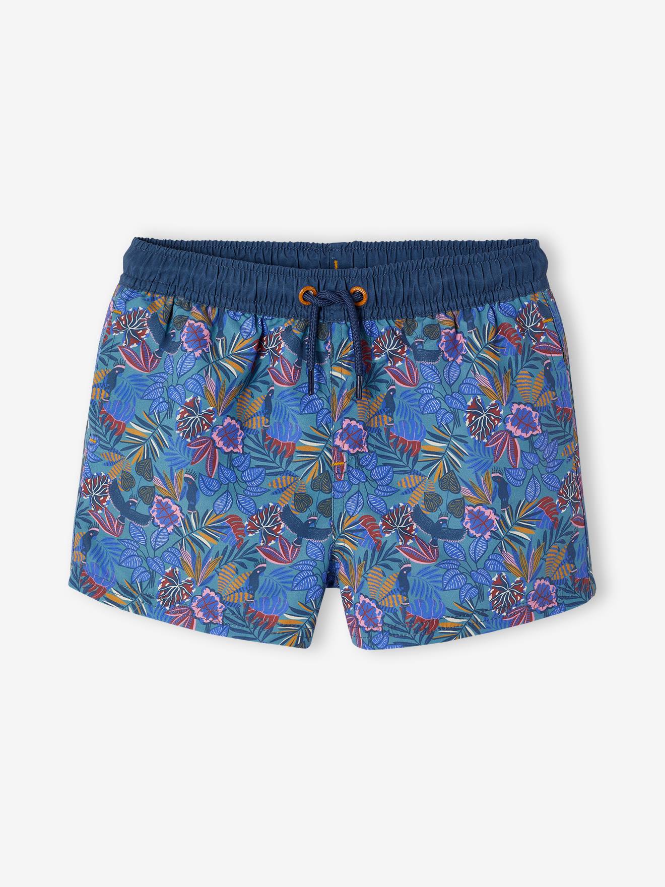 Jungen Badeshorts Familien-Capsule LIBERTY blau Gr. 158/164 von vertbaudet