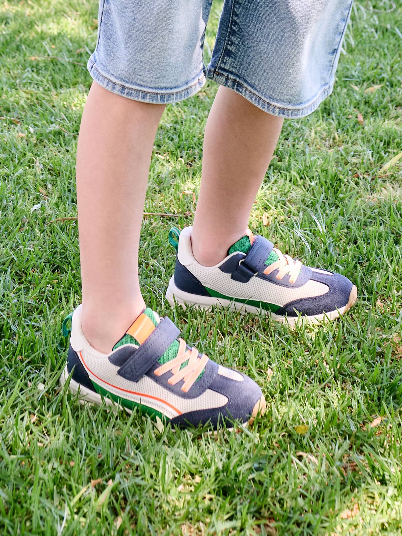 Kinder Sneakers mit Anziehtrick blau Gr. 27 von vertbaudet