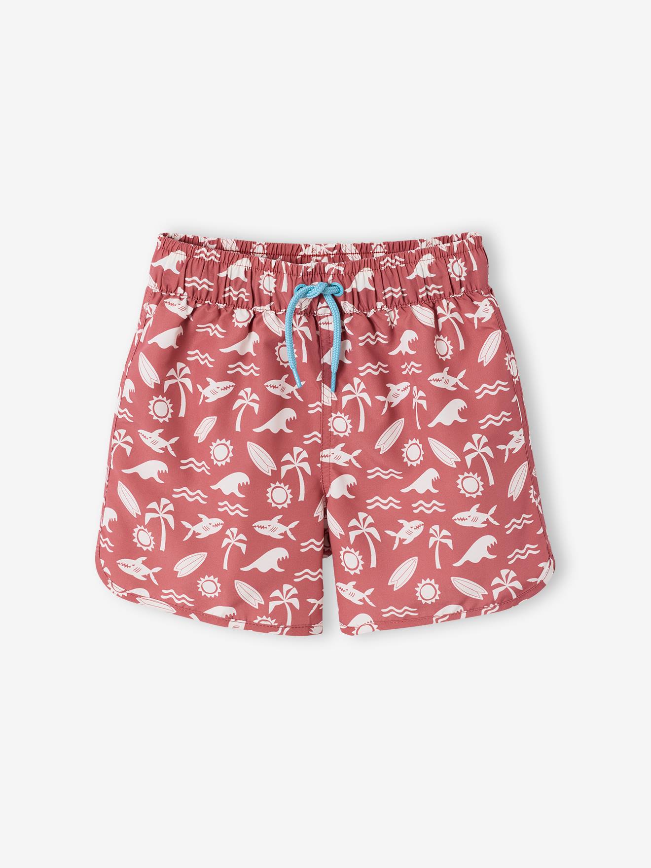 Jungen Badeshorts HAI terrakotta Gr. 116 von vertbaudet