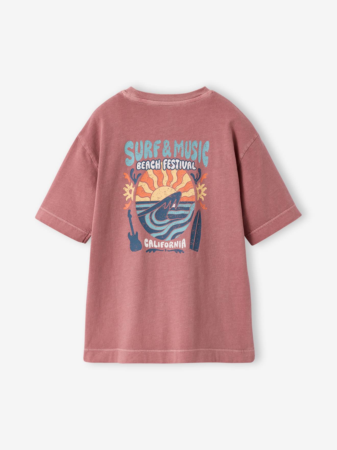 Oversize T-Shirt Kinder JONEN, Baumwolle altrosa Gr. 158/164