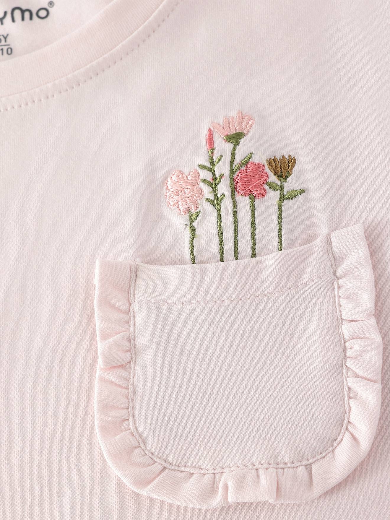 Thumbnail - T-Shirt mit Puffärmeln Mädchen MINYMO hell.