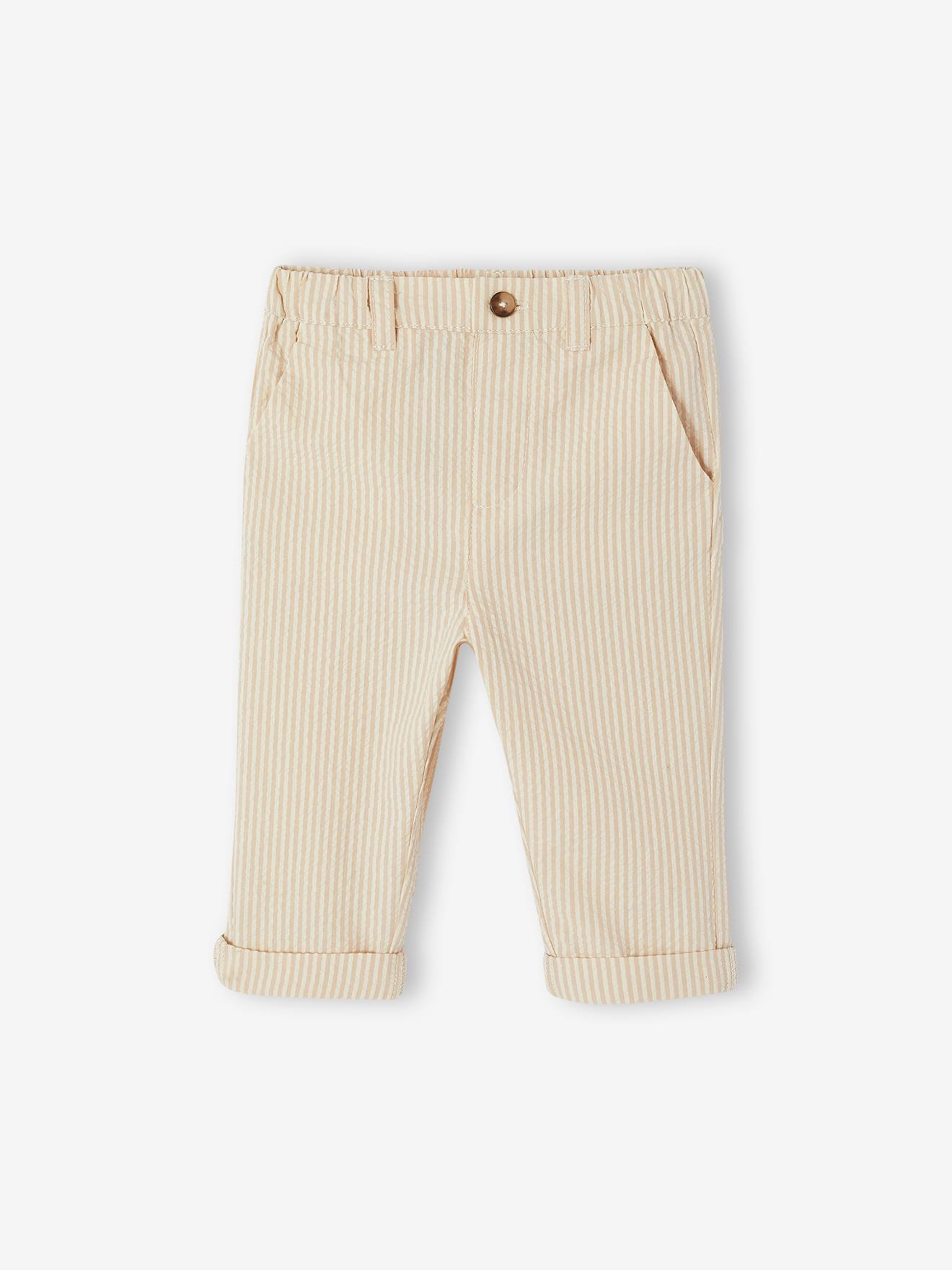 Gestreifte Baby Hose mit Dehnbund