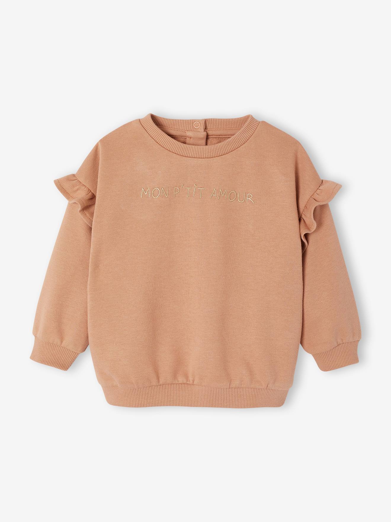 Baby Sweatshirt mit Rüschen
