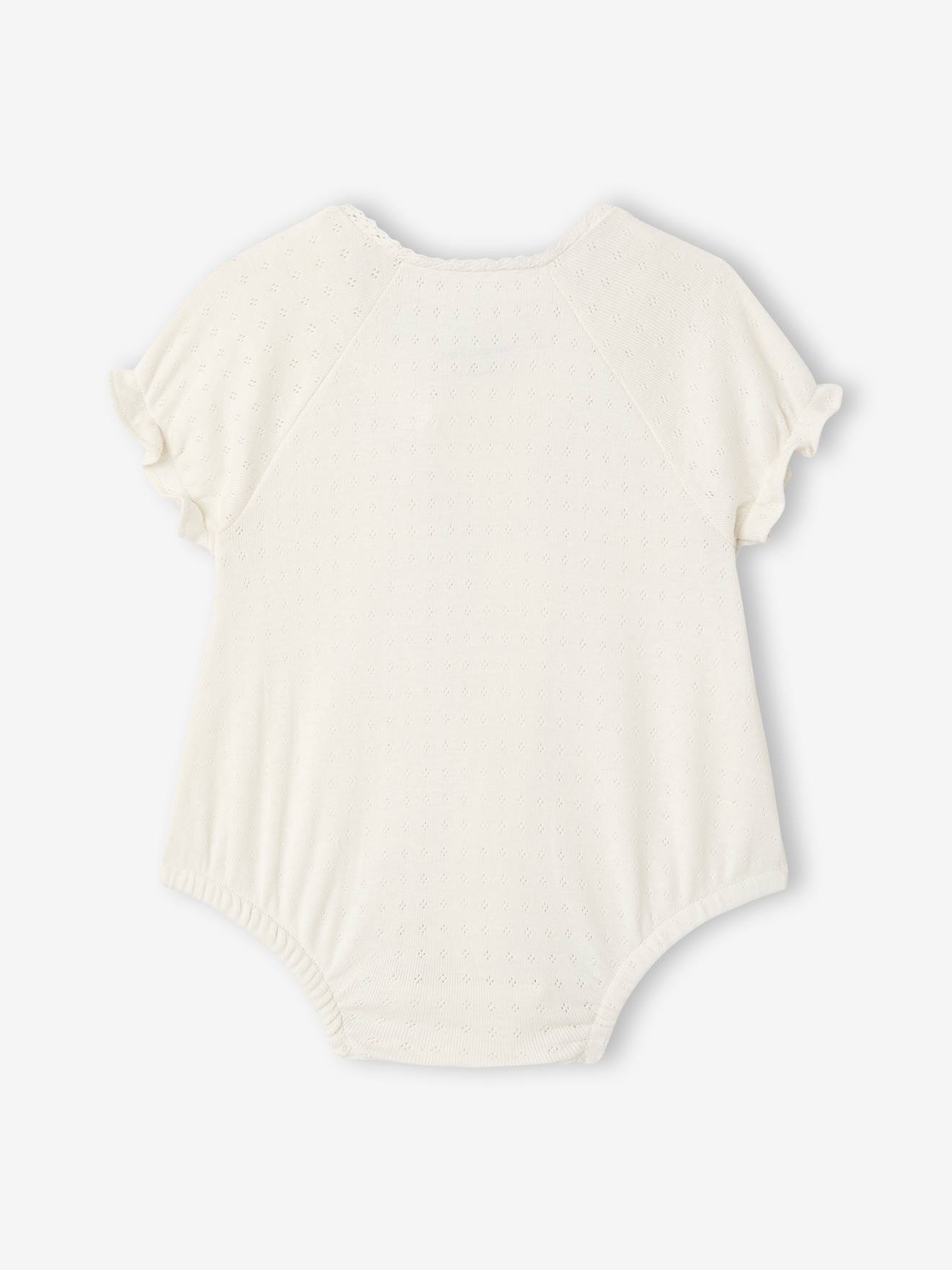 Thumbnail - 2er-Pack Baby Bodys aus Pointelle-Jersey mit Spitze