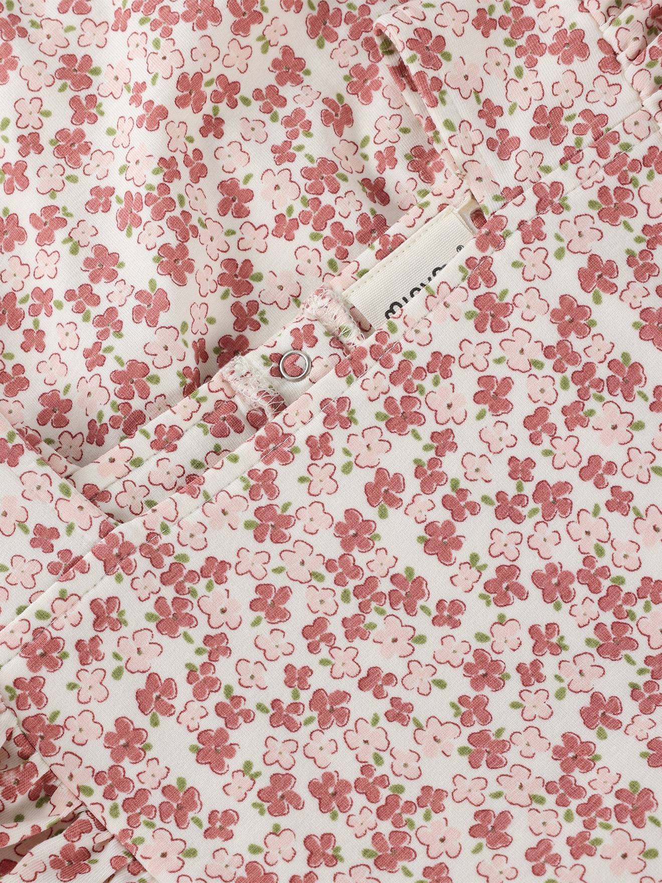 Thumbnail - Kurzarmkleid mit Puffärmeln Mädchen MINYMO pudrig